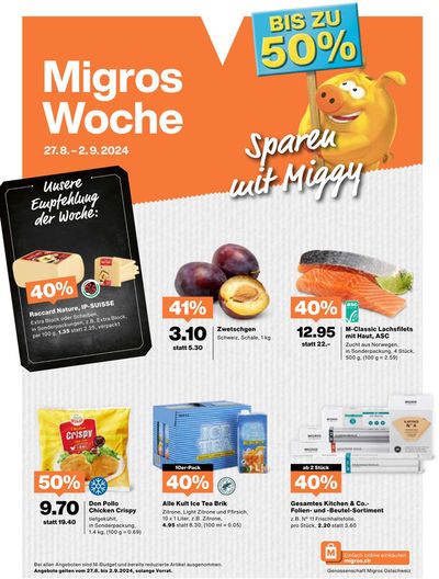 Migros Katalog in Zollikon | Top-Ängbot für alli Schnäppchenjäger | 27.8.2024 - 10.9.2024