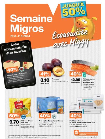 Migros Katalog in Lancy | Top-Ängbot für Sparfüchse | 27.8.2024 - 10.9.2024