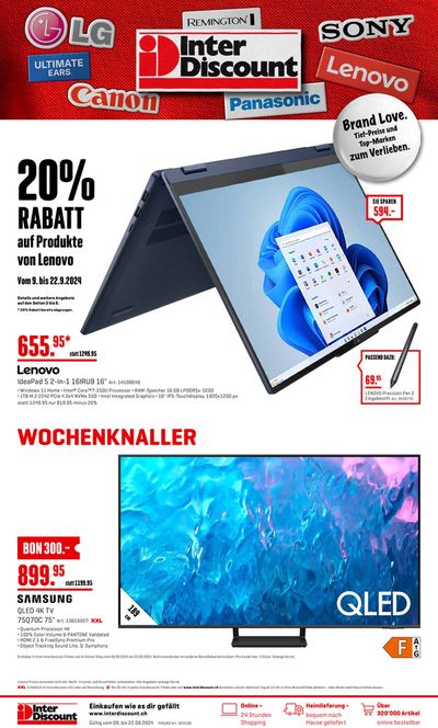 Interdiscount Katalog in Muttenz | Groossi Uswahl a Ängbot | 9.9.2024 - 22.9.2024