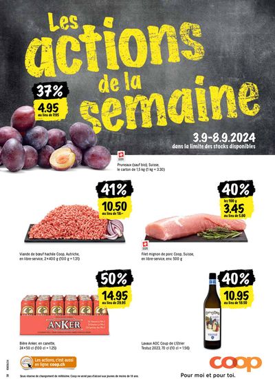 Coop Katalog in Binningen | Coop reklamblad | 3.9.2024 - 8.9.2024