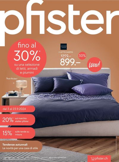 Angebote von Haus & Möbel in Villars-sur-Glâne | Pfister reklamblad in Pfister | 3.9.2024 - 17.9.2024