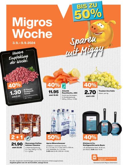 Migros Katalog in Neuhausen | Aktuälli Sonderaktione | 3.9.2024 - 17.9.2024