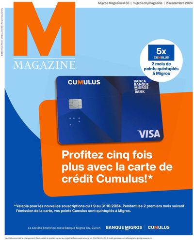 Migros Katalog in Langenthal | Migros magazin - FR | 3.9.2024 - 17.9.2024