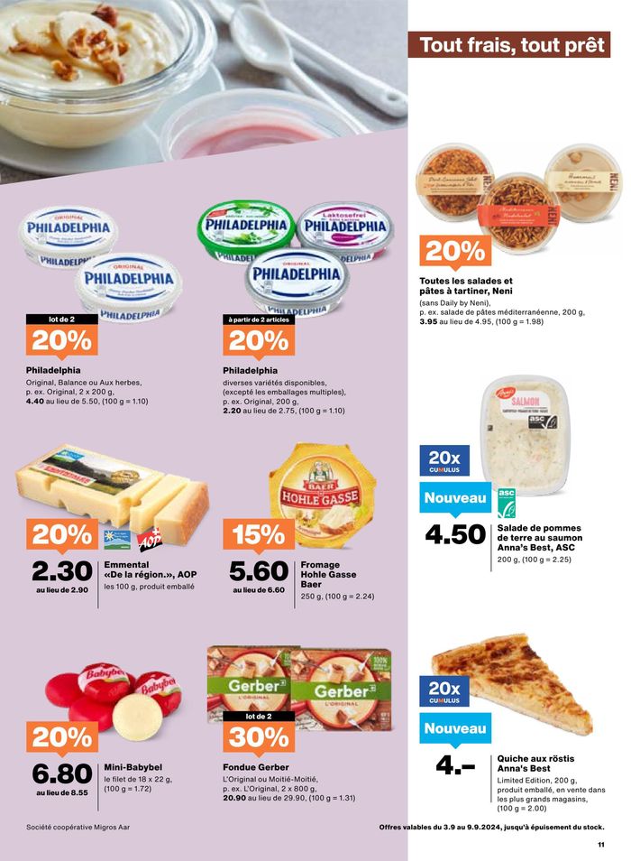 Migros Katalog in Muri bei Bern | Üsi beste Deals für Sie | 3.9.2024 - 17.9.2024