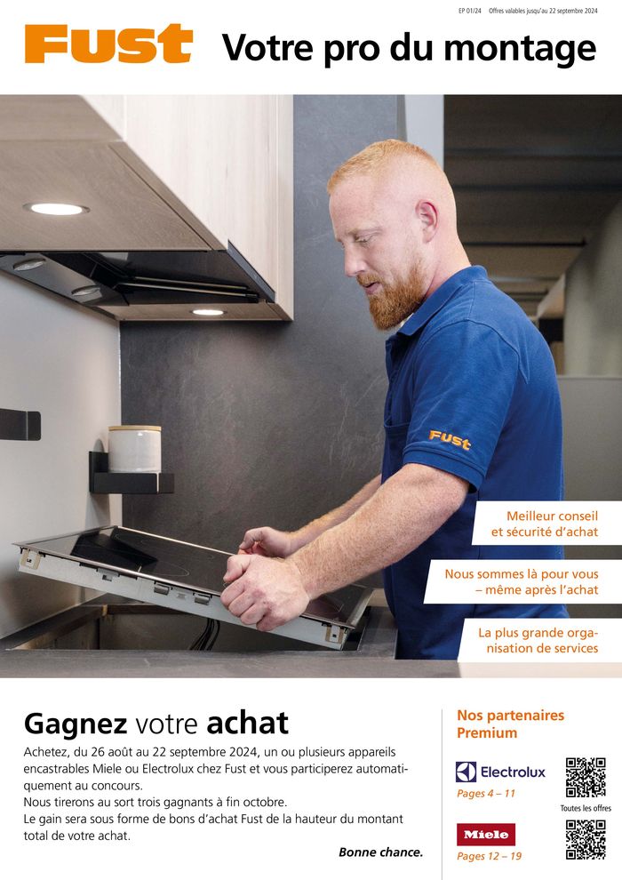 Fust Katalog in Lancy | Courrier encastrable Fust - FR | 3.9.2024 - 17.9.2024