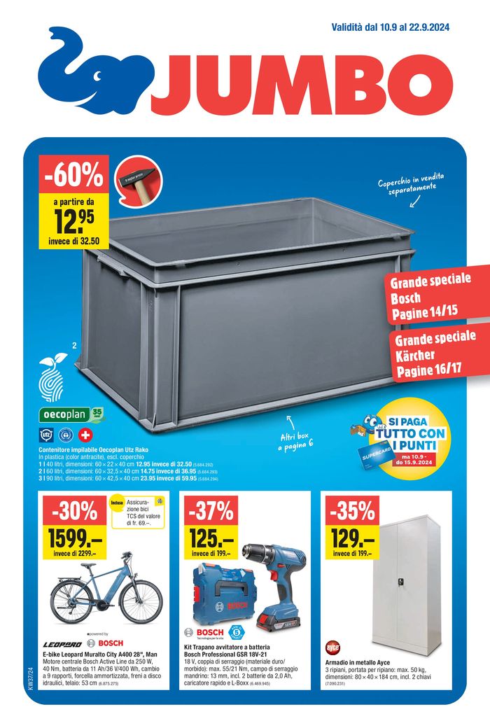 Jumbo Katalog in Lyss | Fantastiche azioni per te - IT | 9.9.2024 - 23.9.2024