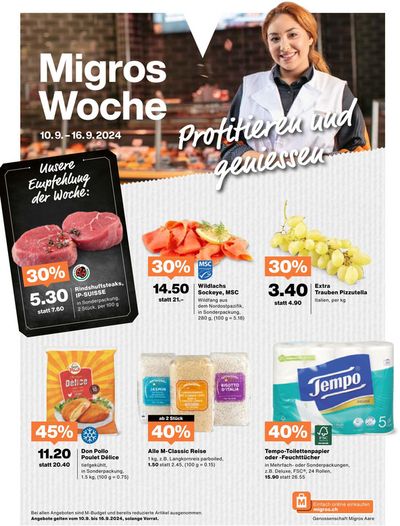 Migros Katalog in Muri bei Bern | Üsi beste Deals für Sie | 10.9.2024 - 24.9.2024