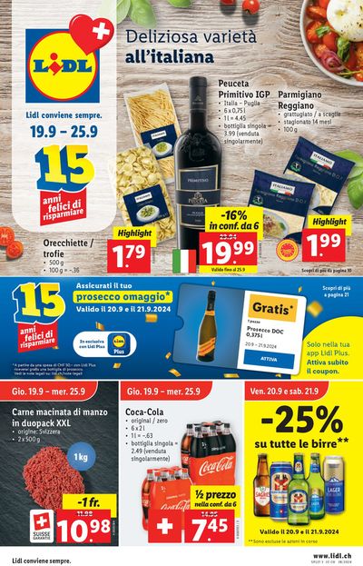 Lidl Katalog in Kriens | Top-Deals für alli Chunde | 19.9.2024 - 25.9.2024