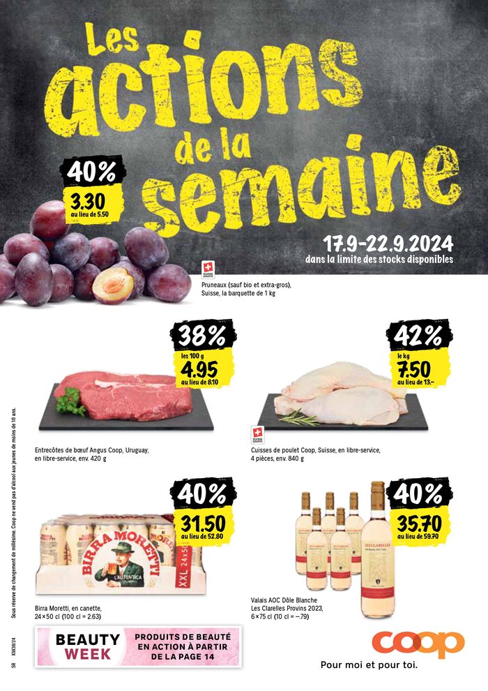 Coop Katalog in La Chaux-de-Fonds | Coop reklamblad | 17.9.2024 - 22.9.2024