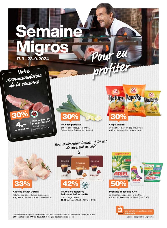 Migros Katalog in Biel (Bienne) | Top-Deals für alli Chunde | 17.9.2024 - 1.10.2024