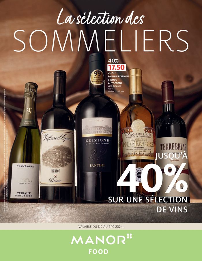 Manor Katalog in Chur | Catalogue des vins - FR | 17.9.2024 - 1.10.2024