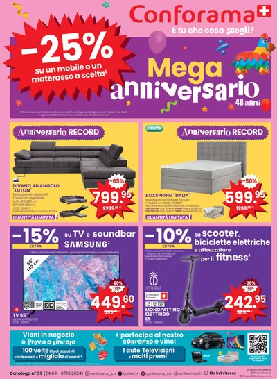 Angebote von Haus & Möbel in Kriens | Aktuälli Deals und Ängbot in Conforama | 24.9.2024 - 7.10.2024