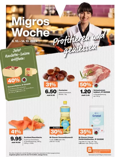 Migros Katalog in Winterthur | Attraktiivi Sonderängbot für alli | 7.10.2024 - 21.10.2024