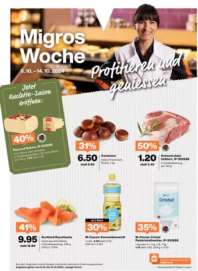 Migros Katalog in Sarnen | Aktuälli Sonderaktione | 7.10.2024 - 21.10.2024