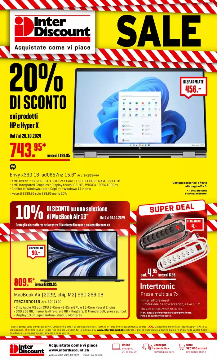 Interdiscount Katalog in Liestal | Interdiscount reklamblad IT | 7.10.2024 - 20.10.2024