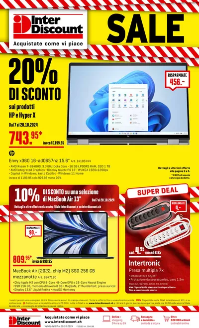 Angebote von Elektro & Computer in Möhlin | Interdiscount reklamblad IT in Interdiscount | 7.10.2024 - 20.10.2024