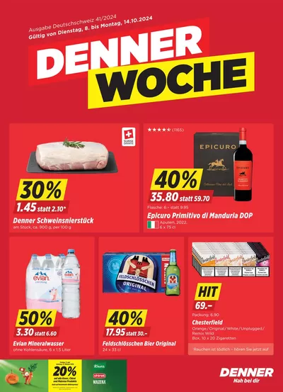 Denner Katalog in Wetzikon | Aktuälli Deals und Ängbot | 8.10.2024 - 22.10.2024