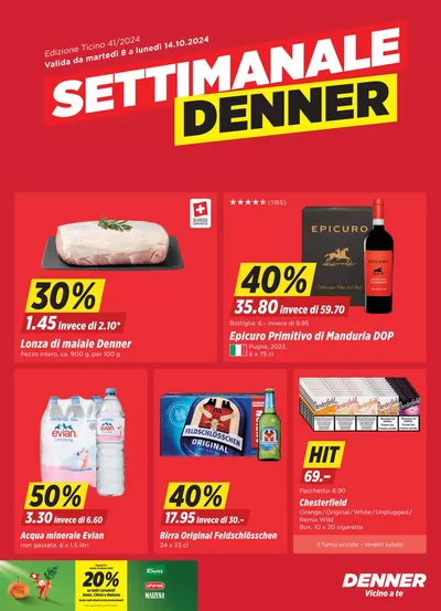 Denner Katalog in Lavena Ponte Tresa | Top-Ängbot für alli Schnäppchenjäger | 8.10.2024 - 22.10.2024