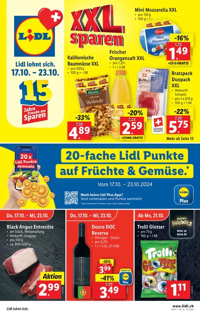 Lidl Katalog in Affoltern am Albis | Exklusivi Schnäppchen | 17.10.2024 - 23.10.2024