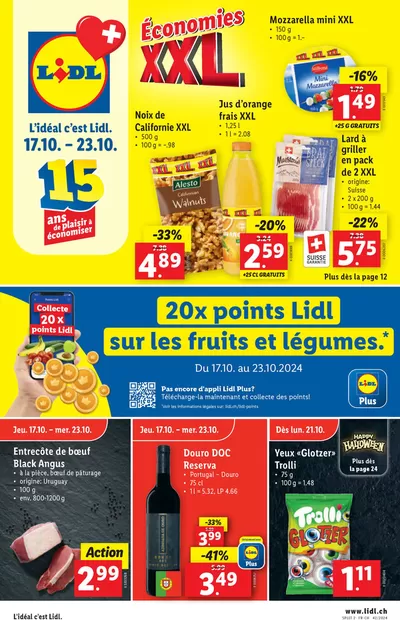 Lidl Katalog in Muttenz | Aktuälli Sonderaktione | 17.10.2024 - 23.10.2024