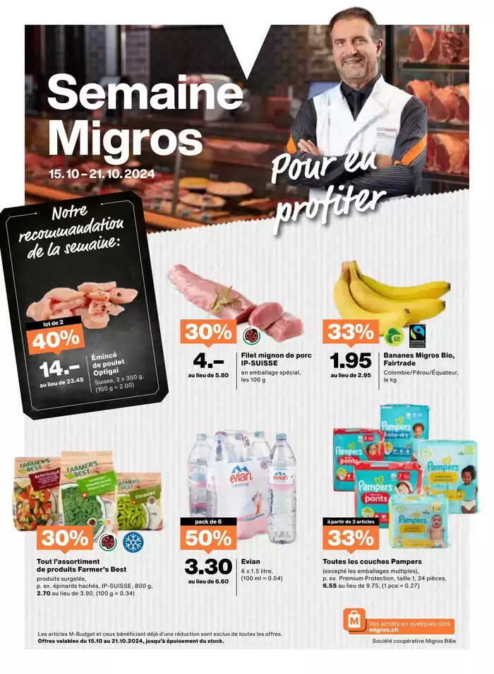 Migros Katalog in Delémont | Aktuälli Schnäppchen und Ängbot | 14.10.2024 - 28.10.2024