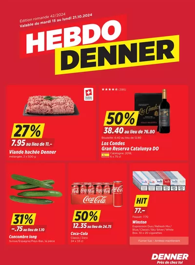 Denner Katalog in Lausanne | Attraktiivi Ängbot entdecke | 15.10.2024 - 29.10.2024