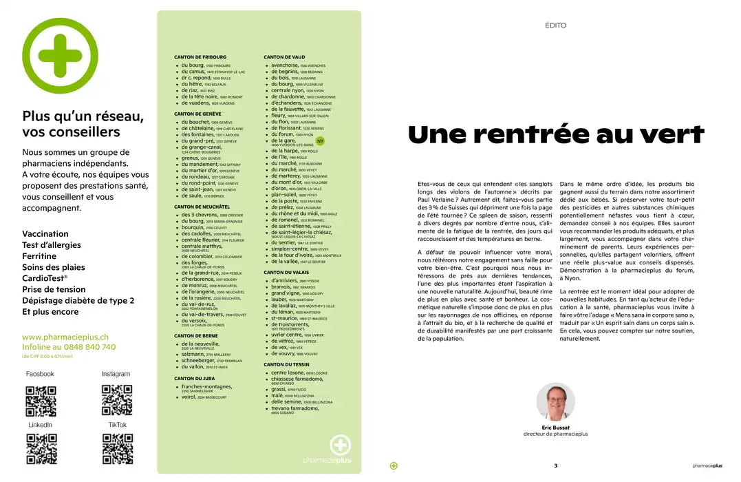 pharmacieplus Katalog in Genève | Magazine Pharmacieplus | 16.10.2024 - 31.12.2024