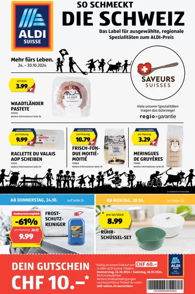 Aldi Katalog in Ittigen | Blätter online im ALDI SUISSE Flugblatt | 24.10.2024 - 30.10.2024