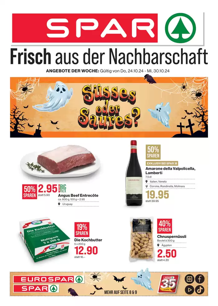 SPAR Katalog | Tolle Rabatt uf usgwählte Produkt | 21.10.2024 - 4.11.2024