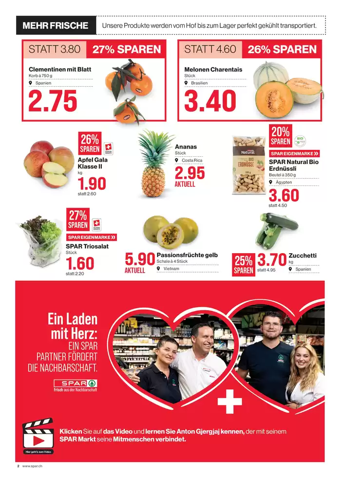 SPAR Katalog | Tolle Rabatt uf usgwählte Produkt | 21.10.2024 - 4.11.2024