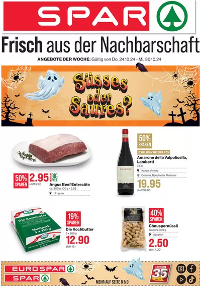 SPAR Katalog in Risch-Rotkreuz | Tolle Rabatt uf usgwählte Produkt | 21.10.2024 - 4.11.2024