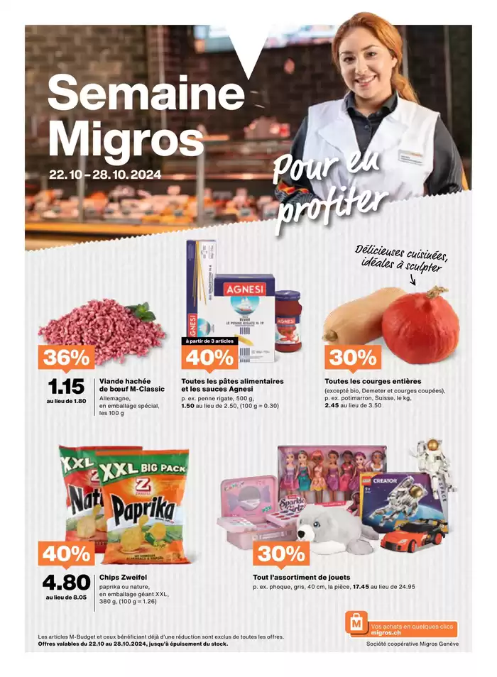 Migros Katalog in Genève | Exklusivi Schnäppchen | 21.10.2024 - 4.11.2024