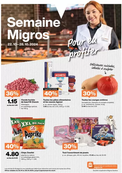 Migros Katalog in Nyon | Exklusivi Schnäppchen | 21.10.2024 - 4.11.2024