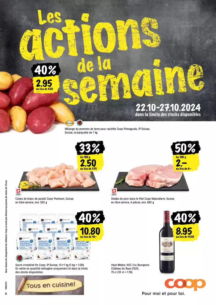 Coop Katalog in Lausanne | Coop reklamblad | 22.10.2024 - 27.10.2024