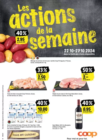 Coop Katalog in Martigny | Coop reklamblad | 22.10.2024 - 27.10.2024