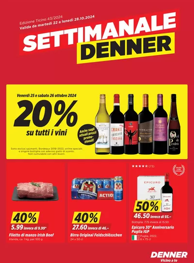 Denner Katalog in Schwyz | Top-Deals und Rabatt | 22.10.2024 - 5.11.2024