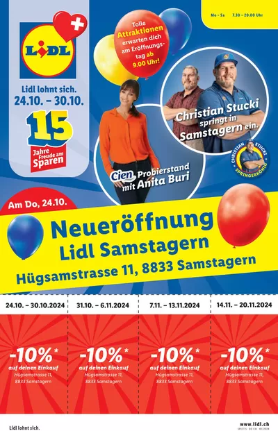 Lidl Katalog in Renens | Neueröffnung Samstagern - DE | 24.10.2024 - 30.10.2024