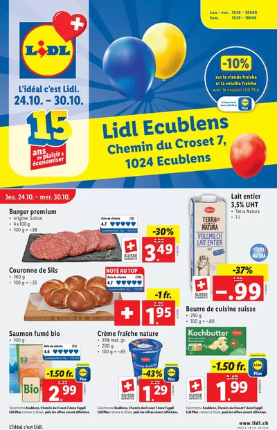 Lidl Katalog in Zürich | Exklusivi Deals und Schnäppchen | 24.10.2024 - 30.10.2024