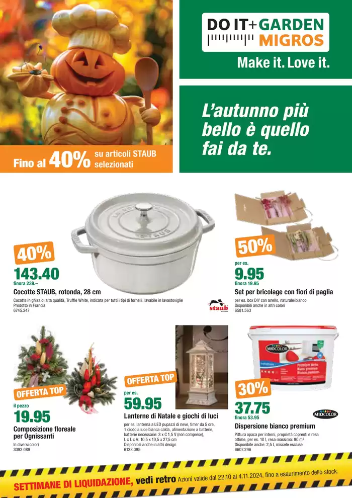 Do it + Garden Katalog | Flyer attuale - IT | 22.10.2024 - 5.11.2024