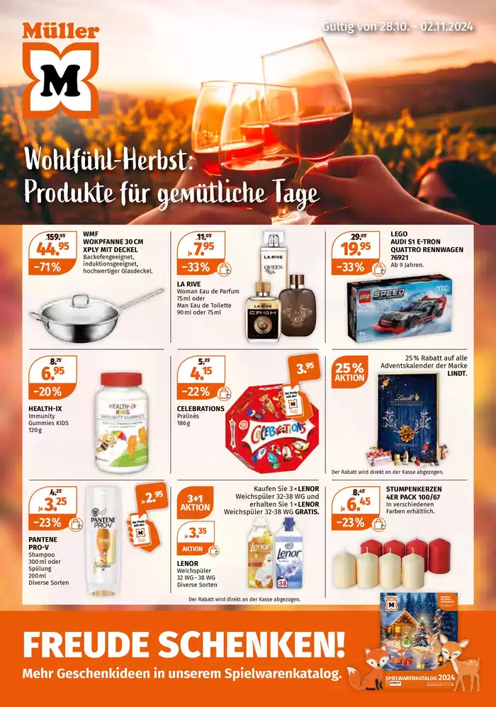 Müller Katalog in Worb | Aktuälli Sonderaktione | 28.10.2024 - 11.11.2024