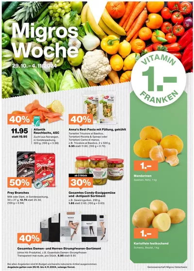 Migros Katalog in Neuhausen | Aktuälli Deals und Ängbot | 29.10.2024 - 12.11.2024