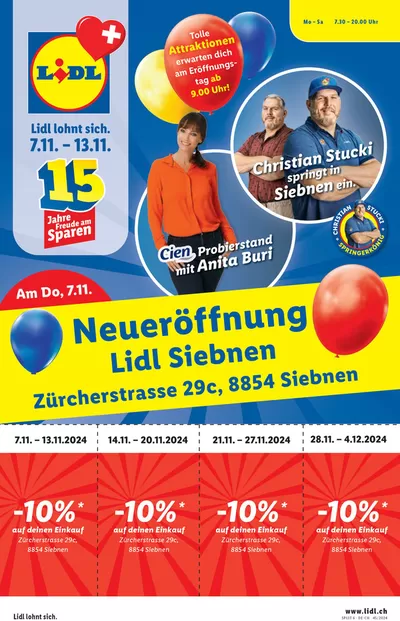 Lidl Katalog in Bern | Neueröffnung Siebnen - DE | 7.11.2024 - 13.11.2024