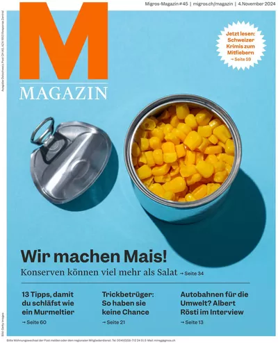 Migros Katalog in Neuhausen | Top-Deals für alli Chunde | 4.11.2024 - 18.11.2024