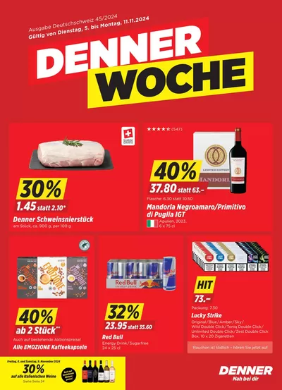 Denner Katalog in Neuhausen | Sonderängbot für Sie | 5.11.2024 - 19.11.2024