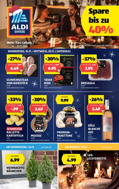 Aldi Katalog | Blättere online im ALDI SUISSE Flugblatt | 14.11.2024 - 20.11.2024