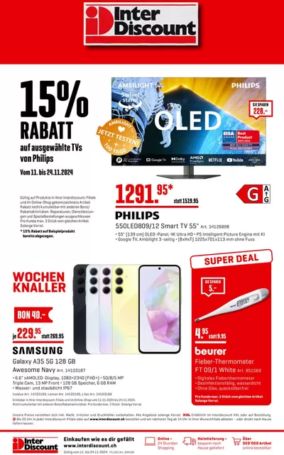 Interdiscount Katalog in Lugano | Interdiscount reklamblad DE | 11.11.2024 - 24.11.2024