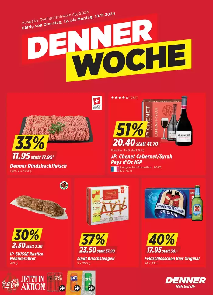 Denner Katalog in Neuhausen | Aktuälli Deals und Ängbot | 12.11.2024 - 26.11.2024