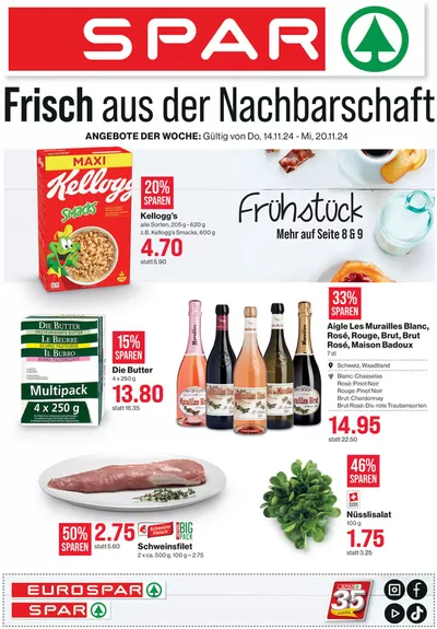 SPAR Katalog in Lugano | Üsi beste Deals für Sie | 12.11.2024 - 26.11.2024