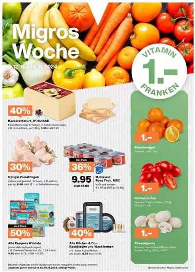 Migros Katalog in Winterthur | Tolles Ängbot für alli Chunde | 12.11.2024 - 26.11.2024