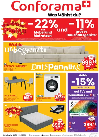 Conforama Katalog | Conforama reklamblad - DE | 12.11.2024 - 23.11.2024